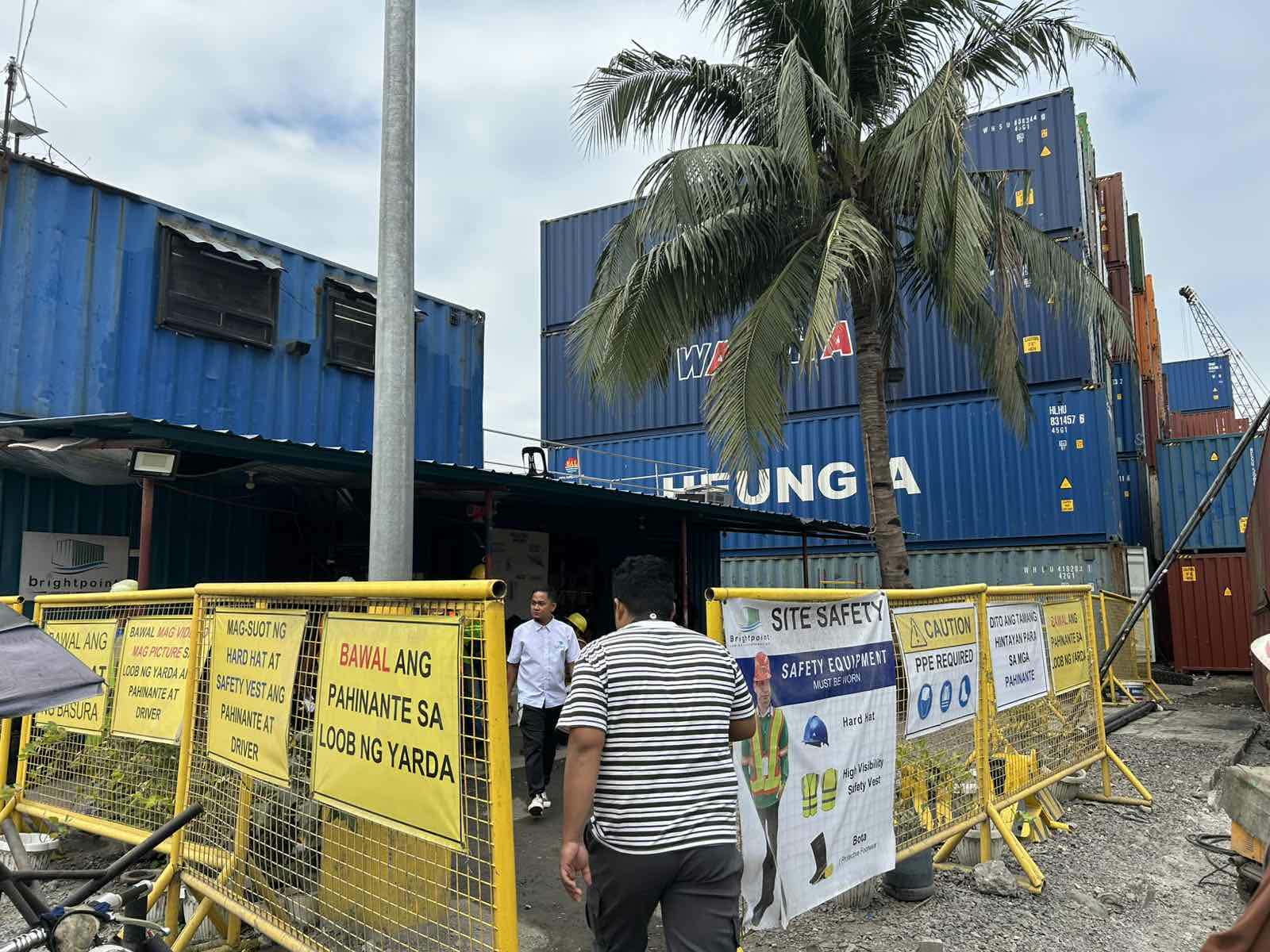 Brightpoint yard safety gate area