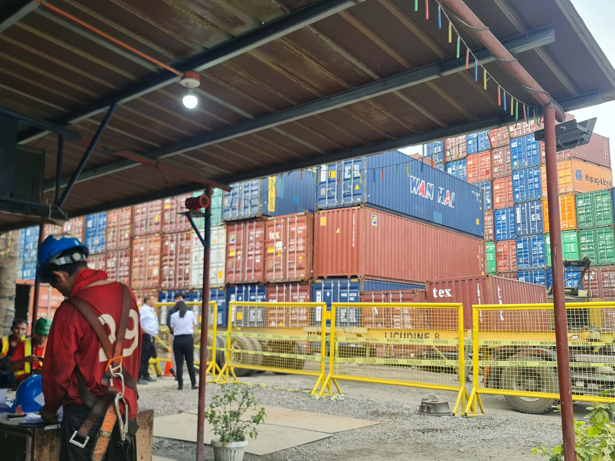 Operational yard view from the shelter area